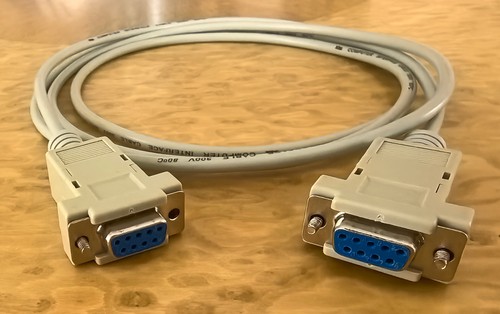 Rs232 nullmodem kabel - kabel, seriell