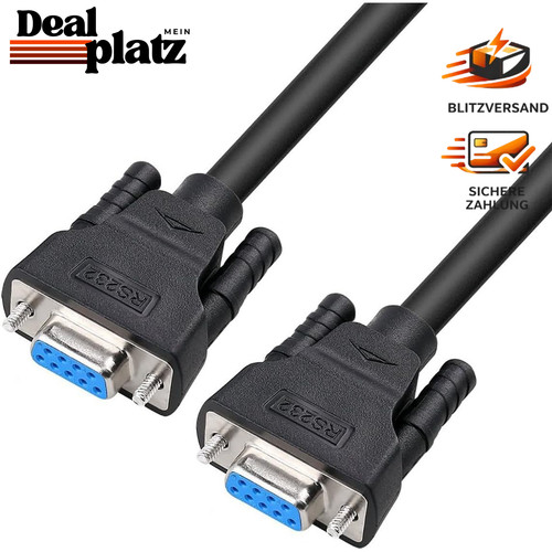 Db9 rs232 nullmodemkabel - db9,