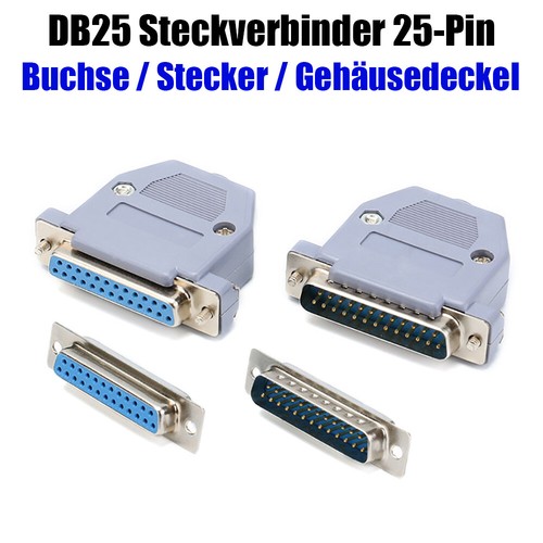 Pin buchse stecker - 25, buchse/stecker