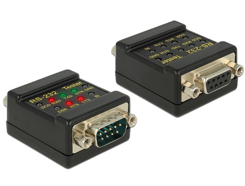 Delock rs232 tester db9 - db9, buchse