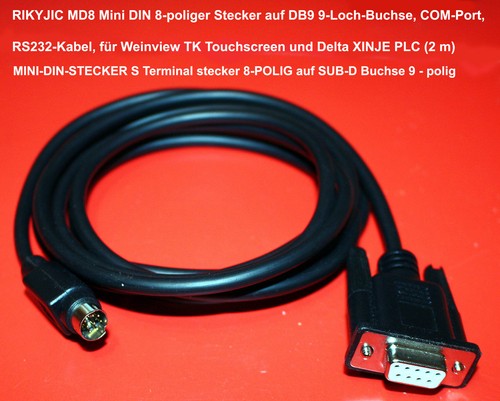 Rikyjic md8 mini - din, 8-pol