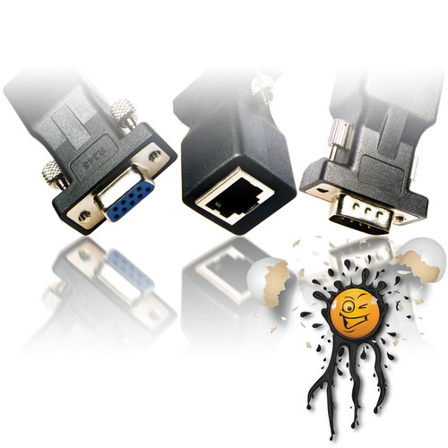 Rj45 db9 sub stecker - db9,